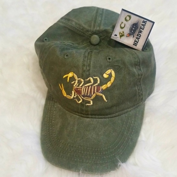 Eco Headwear Other - Eco Headwear scorpion green hat. One size